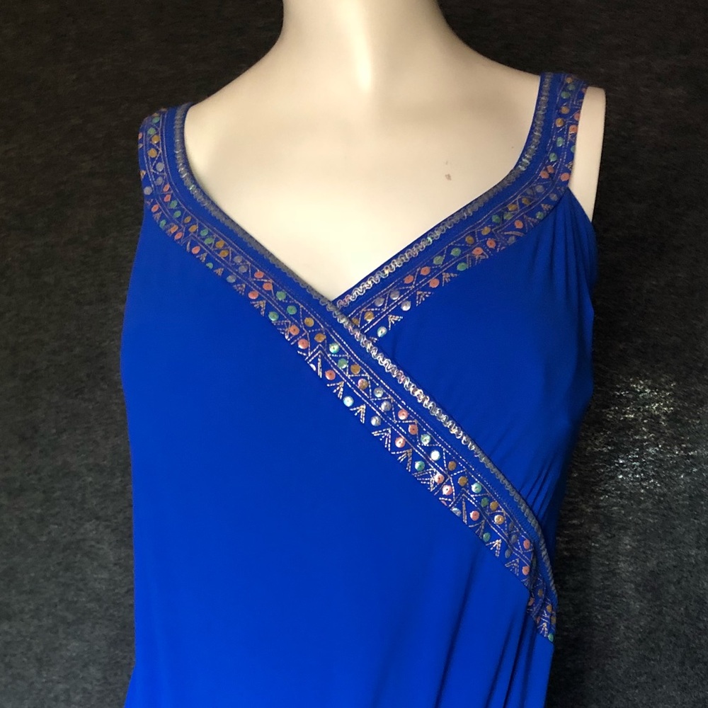 Gottex blue one piece swimsuit plus size - Picture 2 of 6